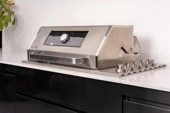 Nahaufnahme Grilleinheit von Bradford