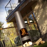 Feuerstelle Skyline im Garten