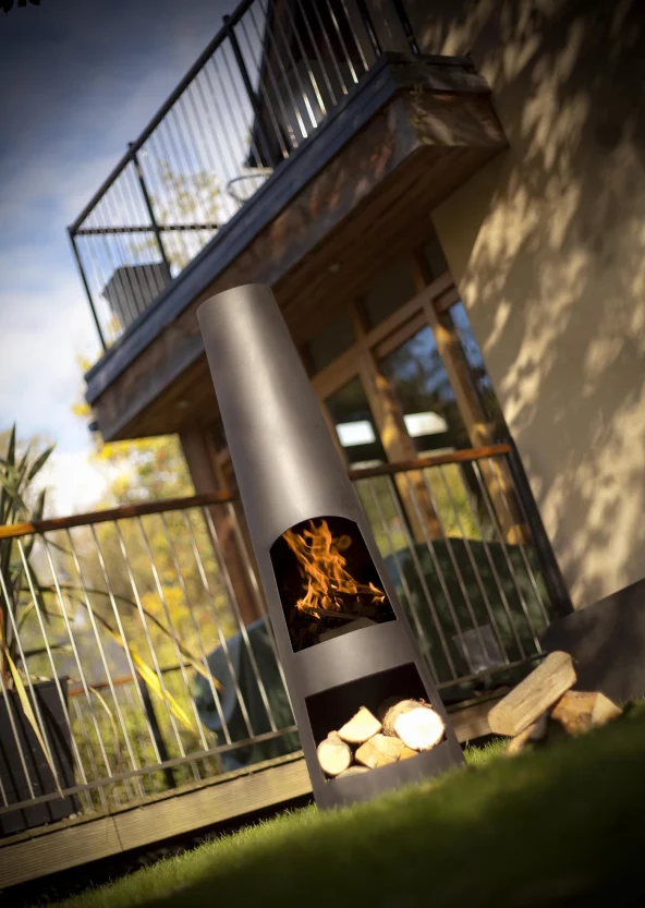 Feuerstelle Skyline im Garten