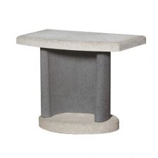 Beistelltisch anthrazit / weiß