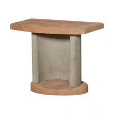 Beistelltisch terracotta / grau